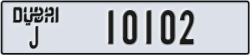 dubai - code - J - number -10102