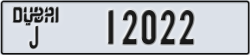 dubai - code - J - number -12022