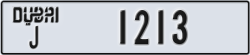 dubai - code - J - number -1213