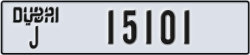 dubai - code - J - number -15101