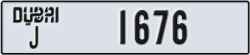 dubai - code - J - number -1676
