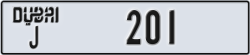 dubai - code - J - number -201