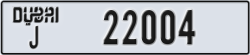 dubai - code - J - number -22004