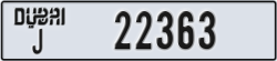 dubai - code - J - number -22363