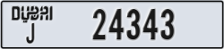 dubai - code - J - number -24343