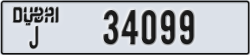 dubai - code - J - number -34099