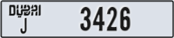 dubai - code - J - number -3426