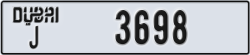 dubai - code - J - number -3698