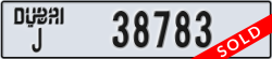 dubai - code - J - number -38783