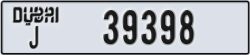 dubai - code - J - number -39398