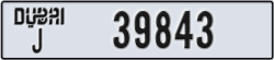dubai - code - J - number -39843