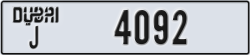 dubai - code - J - number -4092