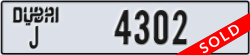 dubai - code - J - number -4302