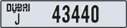 dubai - code - J - number -43440