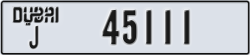 dubai - code - J - number -45032