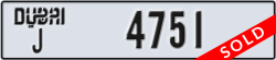 dubai - code - J - number -4751