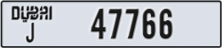 dubai - code - J - number -47766