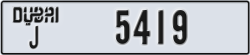 dubai - code - J - number -5419