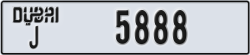 dubai - code - J - number -5888