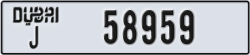 dubai - code - J - number -58959