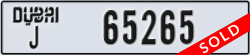 dubai - code - J - number -65265