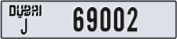 dubai - code - J - number -69002