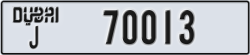 dubai - code - J - number -70013
