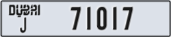 dubai - code - J - number -70938