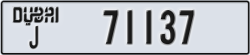 dubai - code - J - number -71137
