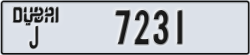 dubai - code - J - number -7231