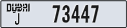 dubai - code - J - number -73447