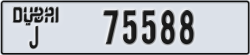 dubai - code - J - number -75588