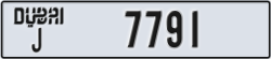 dubai - code - J - number -7791