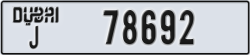 dubai - code - J - number -78692