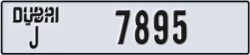 dubai - code - J - number -7895