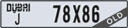 dubai - code - J - number -78X86