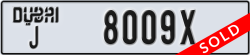 dubai - code - J - number -8009X