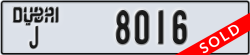 dubai - code - J - number -8016