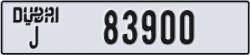 dubai - code - J - number -83900