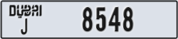 dubai - code - J - number -8548