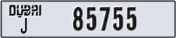 dubai - code - J - number -85755