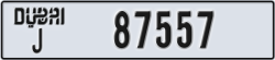dubai - code - J - number -87557