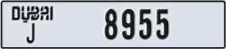 dubai - code - J - number -8955