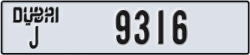 dubai - code - J - number -9316