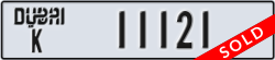 dubai - code - K - number -11121
