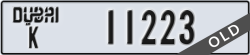 dubai - code - K - number -11223
