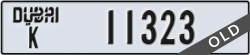 dubai - code - K - number -11323