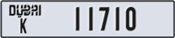 dubai - code - K - number -11710
