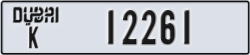 dubai - code - K - number -12261