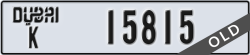 dubai - code - K - number -15815